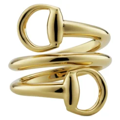 YBC837799001 - Horsebit Ring i gult guld