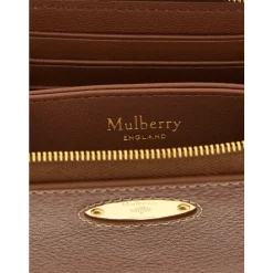 Zip-Around Hammered Leather Wallet